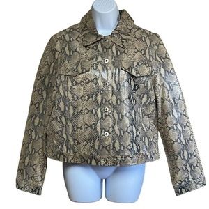 Colebrook & co outerwear leather jacket medium